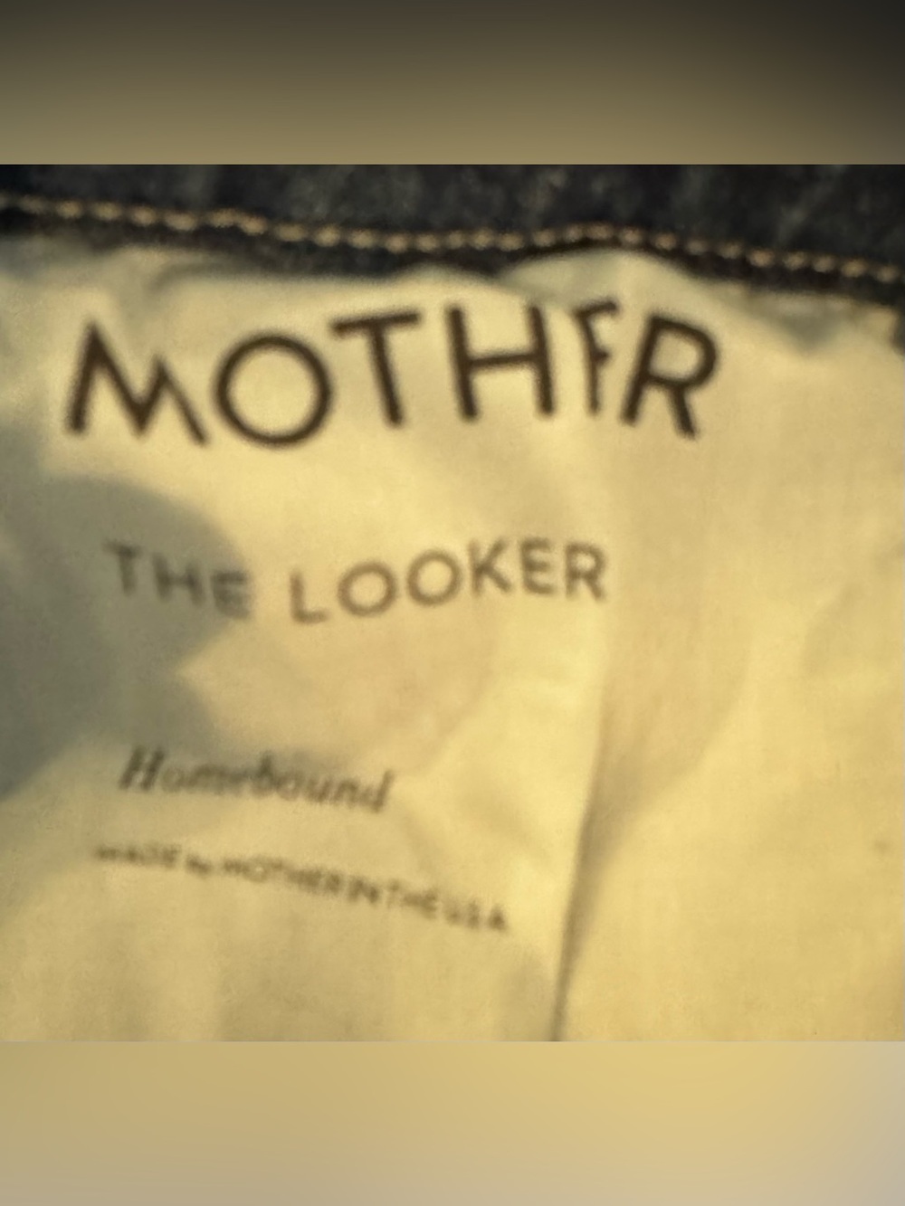 MOTHER The Looker Dark Wash Distressed Jeans - Size 26 - Picture 6 of 7